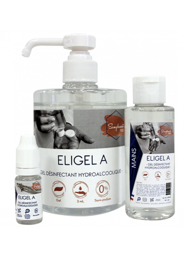 Gel hydroalcoolique Eligel A Gel hydroalcoolique Eligel A